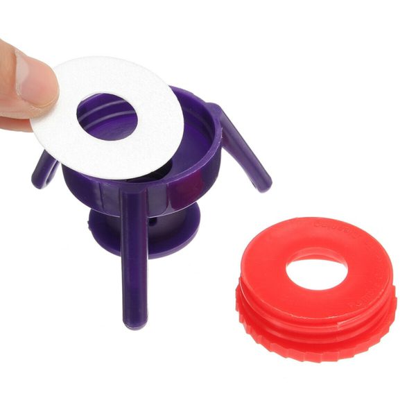 6pcs 4 Sizes Leakproof Inverted Flip Toss It Bottle Cap Stand Kit for Kichen Bathroom Plastic Bottle Holder Gadgets Tools